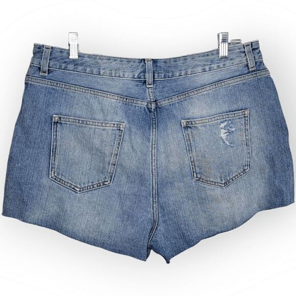 ASOS Distressed Jean Shorts size 12 - Picture 3 of 6